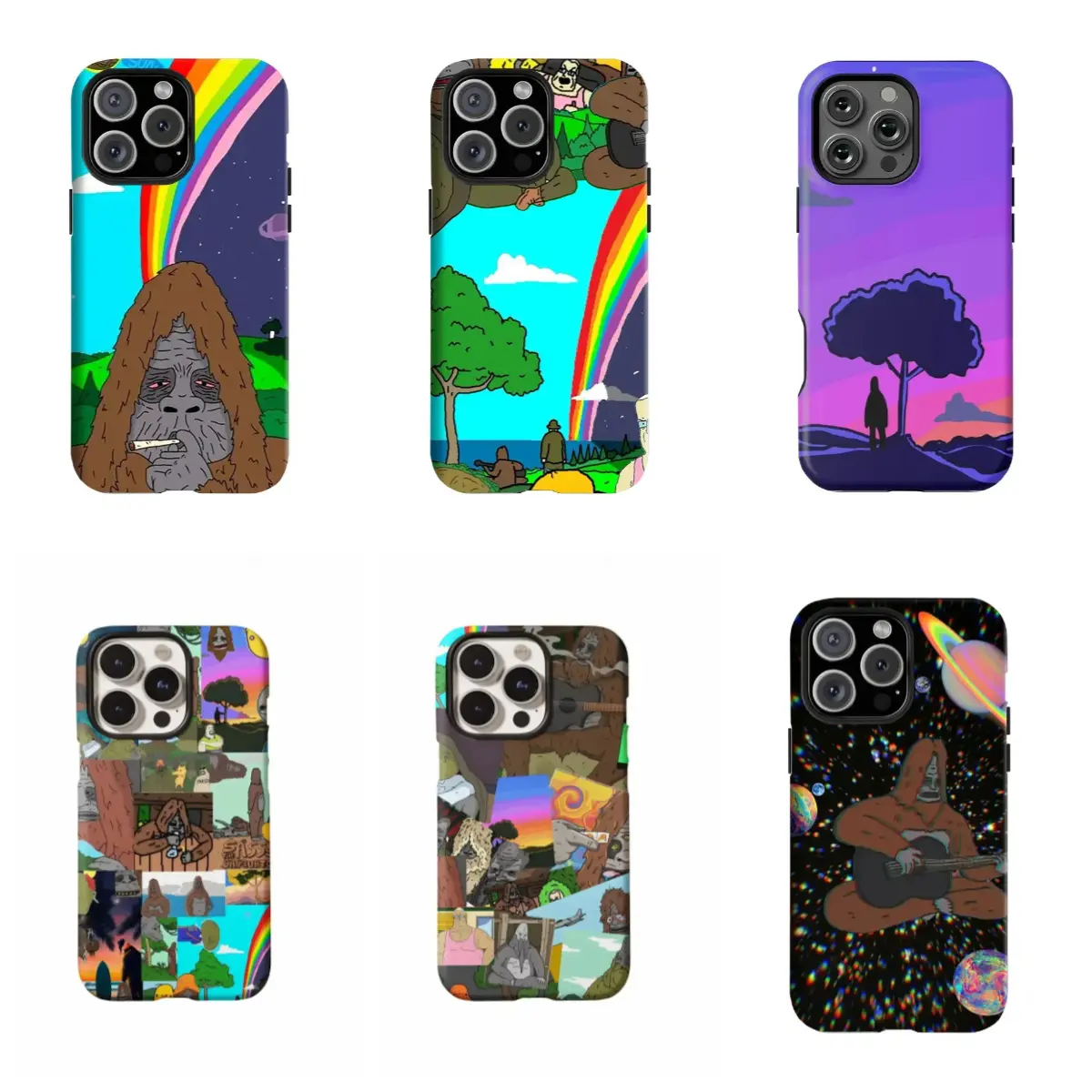 Y-Sassy Sasquatch Retro Minimalist Elegant Flexible Shell Waterproof TPU Smartphone Case - Heavy Duty Shockproof, Camera Protection, Durable Handheld Accessory for iPhone 12/13/14/15/16/17 Pro Max, 16 Plus - Ideal Holiday Gift