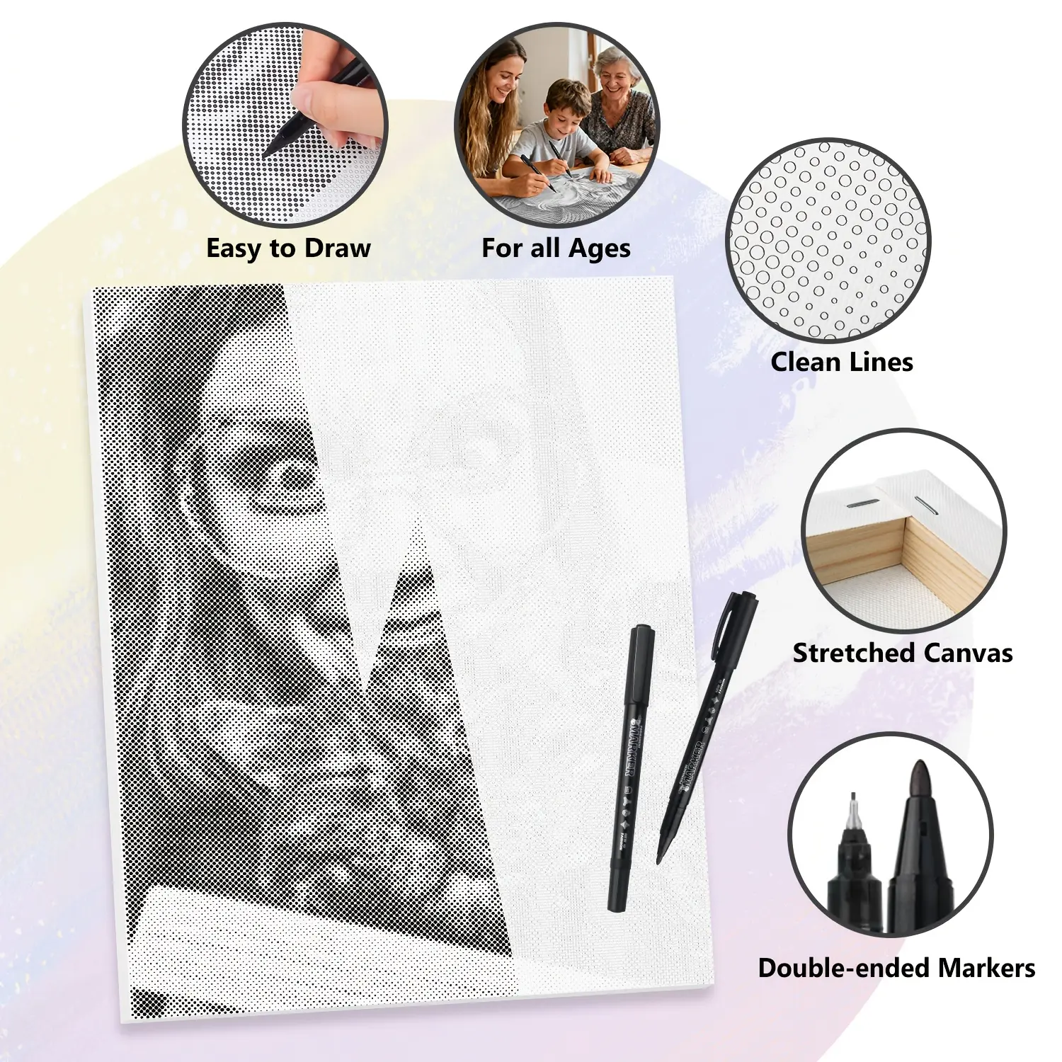 Customizable Do-It-Yourself Wedding Photo Dot Diamond Art Painting Kit - No-Battery DIY Drawing Supplies, Home Decor for Anniversary Room Decoration