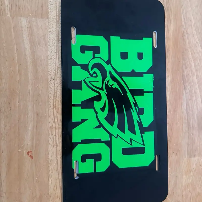 Custom License Plates - Made to Order - Available for Cars, Trucks, Funny Names & Sports - White or Black Aluminum Plates