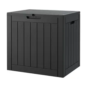 Outdoor Storage Box Weatherproof,  Resin Lockable Outdoor Storage for Secure Package Deliveries and Indoor Storage
