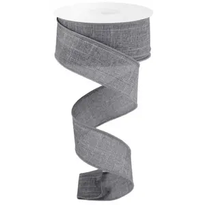 1.5" x 10yd Royal Burlap Ribbon – New Grey