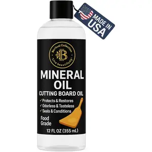 Board Oil - 12oz  Grade Mineral Oil for   Board Conditioner, Butcher Block Oil, Mineral Oil  Grade - Protects and Restores , , and Teak  Boards and Utensils