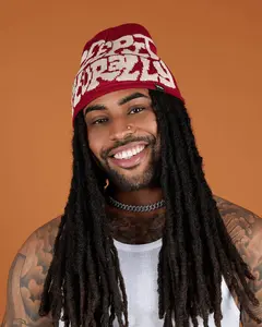 Krimson Kream Satin Lined Logo Beanie