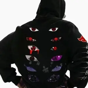 Narutô Anime Akatsuki Eyes Hoodie, Anime Fan Hoodie, Menswear, Unisex, Comfort T-shirt, Sweatshirt, Graphic Tee OE10J IDWAS