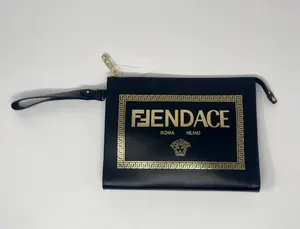 Pre-owned FENDI Leather Clutches & Wristlets x Versace Fendace Clutch