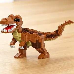 Luxury Dinosaur Series Building Blocks, Tyrannosaurus Rex Model, High-Quality Abs, Easy Assembly, Vibrant Colors, Perfect Gift for Dinosaurs Lovers