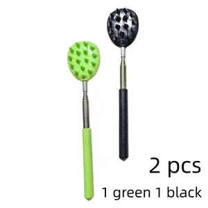 Adjustable Cactus Back Scratcher Set, Heavy-Duty PVC Scratch Stick, Unisex Design, Portable Back Massager for Bed Sofa Travel