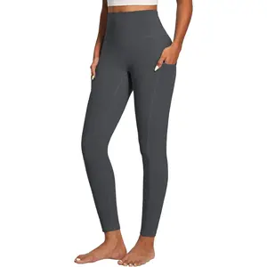 Compression Leggings for Women Tummy Control No Front Seam Leggings with Pockets High Waisted Workout Yoga PantsGift