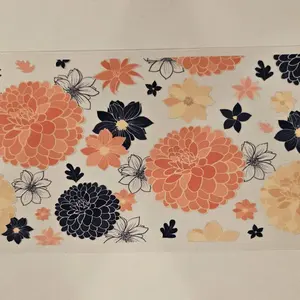Flower UV DTF Cup Wraps