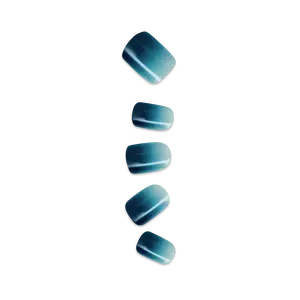 Impress Color No Glue Fake Press On Nails - Velvet Breeze | Design, Blue, Short, Squoval, Manicure
