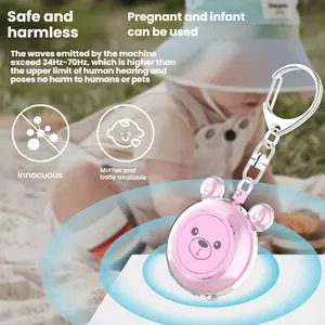 Electronic Mosquito Repellent Bracelet – Wearable USB Charging Bug Repeller Electronic Pest Repellent for Outdoor, Hiking, Garden | Ultrasonic Insect Killer