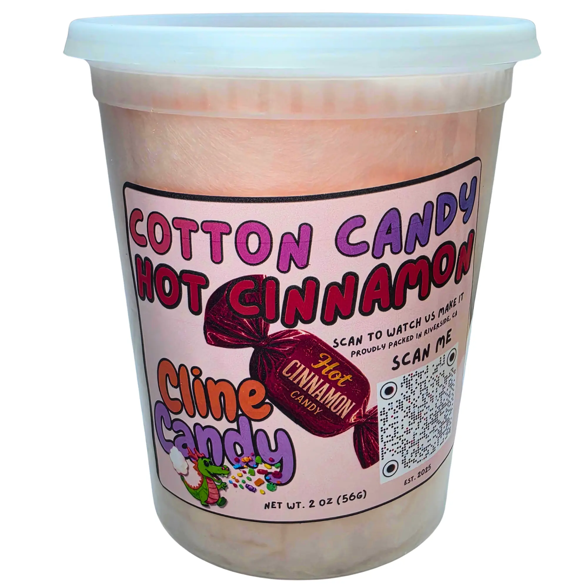 Handmade Large Cotton Candy Containers - 3 or 5 Cup Bundle, 20+ Flavor Options (Including Blue Raspberry, Watermelon) - Artificial, Dairy-Free, Cholesterol-Free Natural Sweet Snack Candies, Made in Riverside CA, For All Ages