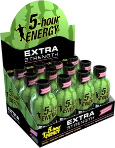 5-hour ENERGY Shot, Extra Strength, Strawberry Watermelon, 1.93 Ounce, 12 Pack