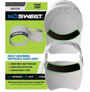 NoSweat Clearance Item - Great Deal! - Visor/Hat Liner - 50 Pack