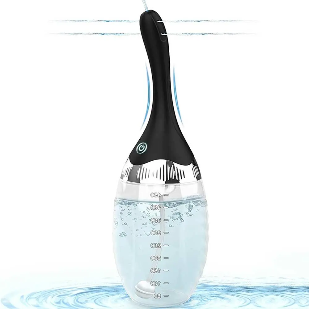 Automatic Electric Bidet Enemas Bulb with 3 Speeds Silicone Cleaner for Men Women Cleansing Bathroom