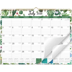 2026-2027 Wall Calendar - 2026-2027 Calendar from July 2026 - Deccember 2027, 14.8 "x11.4", Large Ruled Blocks  for Planning and Organizing for  or Office