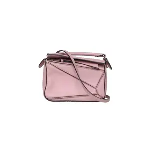Pre-owned Loewe leather Tote Bags Puzzle 18 Geometric Bag Mini Pink Leather