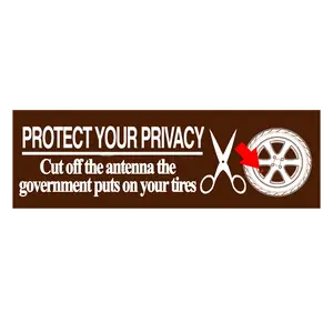 ANTENNA BUMPER STICKER