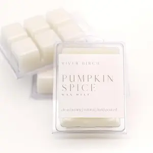 River Birch Pumpkin Spice Soy Wax Melt - Hand Poured, Natural, Clean Burning, 10-15 Hours Burn Time, Holiday Scented Decor Ornament Aroma Candle