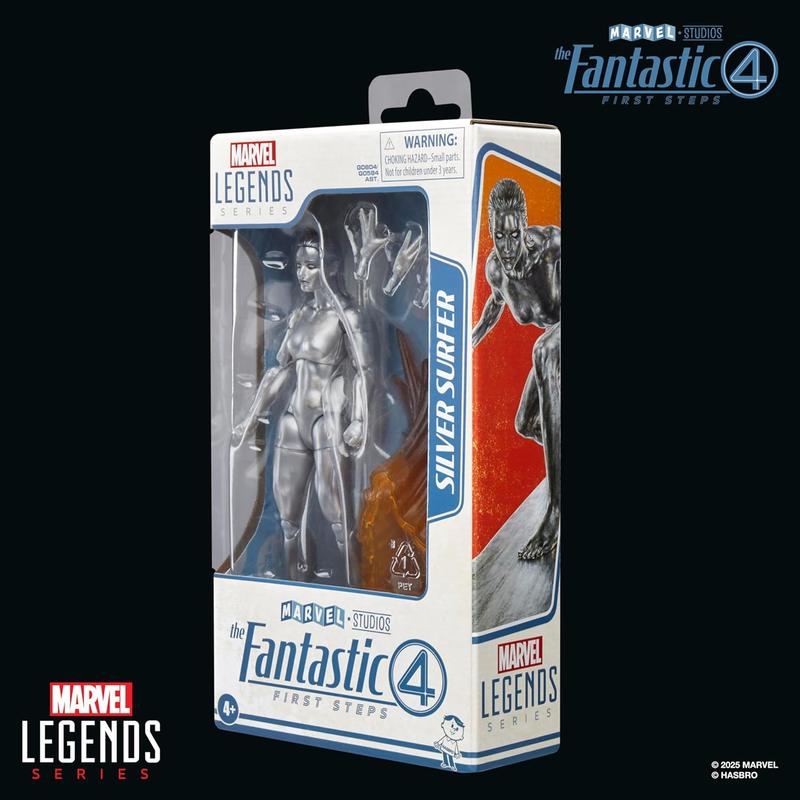 Marvel Legends Series Silver Surfer, The Fantastic Four: First Steps Movie Collectible 6 Inch Action Figure Toy