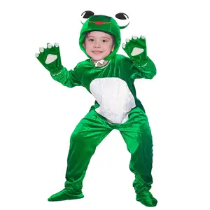 Boys Girls Frog Costume Kids Animal Cosplay Fancy Dress Outfit