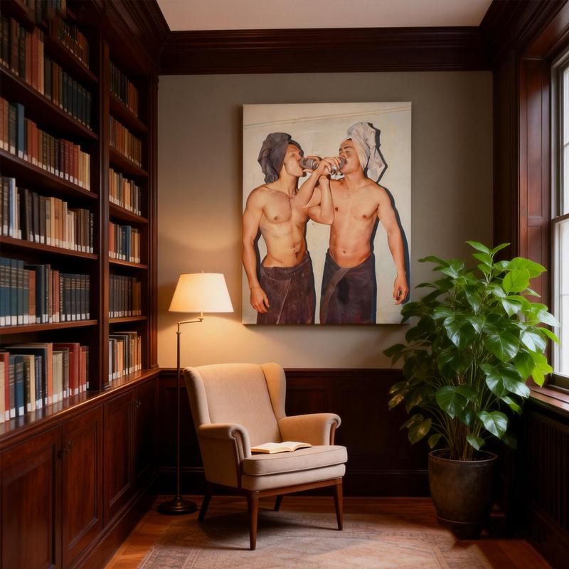 Heated Rivalry Poster Canvas Painting, Shane Hollander And Ilya Rozanov Art Print, Hockey Romance Wall Art, Game Changers Fan Gift, MM Bookish Decor, Hudson Williams & Connor Storrie Poster