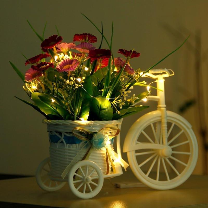 30/100Pcs Twinkle Lights Battery Operated, Three lighting modes，Festival Decorations  Mason Jars Lights Crafting, Firefly Lights DIY Decoration, Party (Warm White) Christmas Ornaments