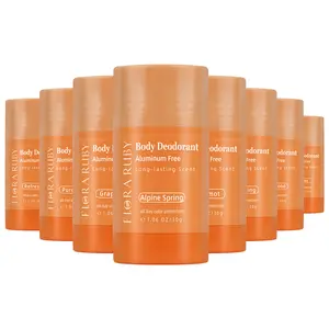 FLORA RUBY Aluminum Free Body Deodorant Stick, Long-Lasting Scent, All Day Odor Protection, Plant Extract, 1.06 oz / 30g