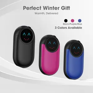 Magnetic Rechargeable Hand Warmers (2-Pack) – 4 Heat Levels,Portable Pocket Heater, Double-Sided Heating, USB-C Fast Charge, Gift for Women & Men, Winter Outdoor Essential