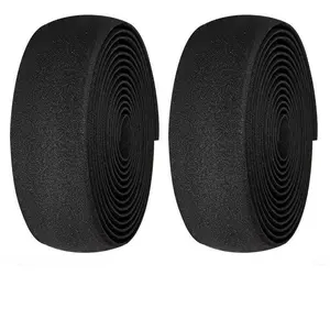 Slow Rebound Anti-Slip Bicycle Handlebar Tape, High Density Sponge Road Mountain Grip, Safety Rod Plug Dual Bike Fit DIY Set