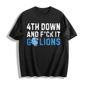 🏈   Go Lions! Oversized Cotton Tee - 100% Soft Touch Down Style, Ideal Xmas Present for Lions Fans # DETGameDayPick # OnePrideChristmas. # TK100CottonTops