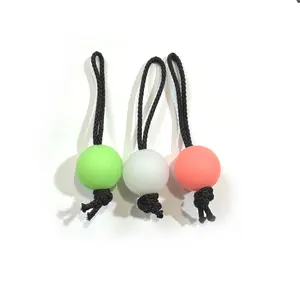 Gear Spool Glow-in-the-Dark Zipper Pulls – 3 Pack (Green, White, Pink)