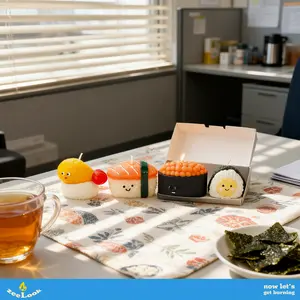 Sushi Gift Set Candles - 2026 Spring Decor, Easter Gifts, Cute Room Decor, Birthday Gifts, Anniversary Gifts, Gifts for Boyfriend, Gifts for Friends, Room Decor, Shaped Candles, Scented Candles, Candles, Desk Decor