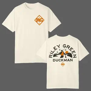 Riley Green Duckman Two-Sided T-Shirt – Vintage Western Graphic Tee 2026 Tour Merch