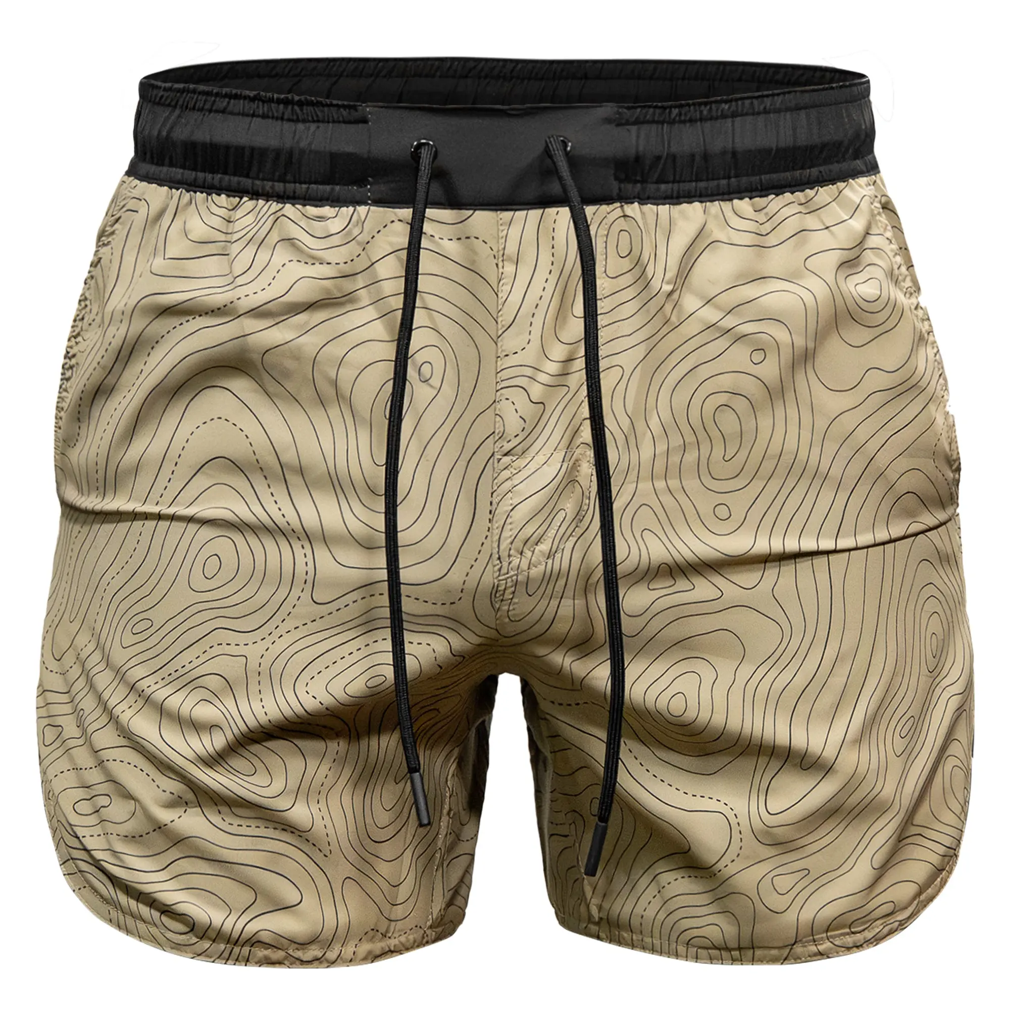 COMBAT IRON Recon Pro Men's 5" Lightweight Training Shorts, 4-Way Stretch Poly-Spandex Fabric with Drawstring & Zip Pocket for Gym Workouts, Active Athletic Shorts, Drawstring Sports Shorts