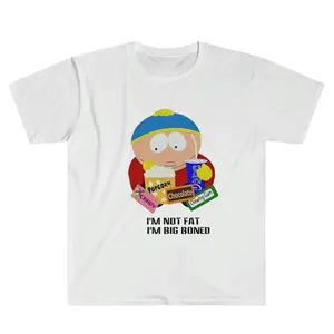 Eric Cartman South Park I'm Not Fat Im Big Bonned Snacks Foodie T-Shirt Cotton M Streetwear enswear Tshirt Sweatshirt, Hoodie, Comfort Colors