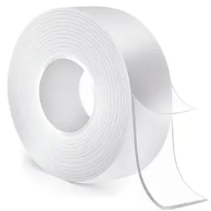 Nano Tape Heavy Duty 3M7MM Double Sided Clear Mounting Strips for Picture Hanging Easy Application Precise Measurement Ideal for Home Decor Projects Stretch Remove Traces Washable Reuse Reusable Transparent Nano Tape