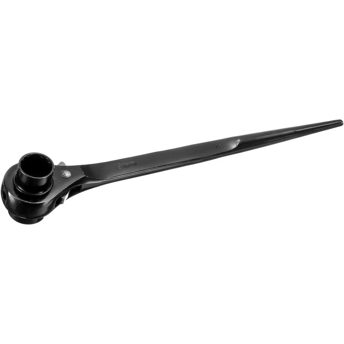 19 21mm Hexagon Scaffold Podger Ratchet Spanner Ratcheting Socket Wrench Tool (Black)