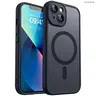Magnetic Case for iPhone 15/14/13/12, Translucent Matte Durable Protector Protective Phone Cover with Full-Camera Protection, Compatible with MagSafe Accessories, Stylish Cellphone Accessory, Shockproof TPU Protective Covers