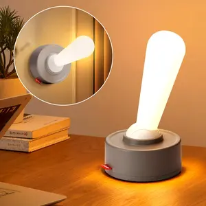 Grathia Lever Light Night Light for Kids adults, Unique Shake Toggle Switch Stick Lamp LED Night Light, Portable Rechargeable Wireless wall lights for bedroom