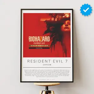 Resident Evil 7 Poster | Gaming Poster | Video Game Prints | Wall Decor Posters | Gaming Gift | Video Game Poster | Gaming Decor