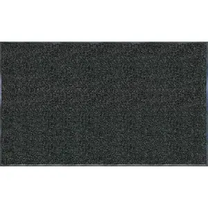 Enviroback Charcoal 60 in. x 36 in. Recycled Rubber/Thermoplastic Rib Door Mat