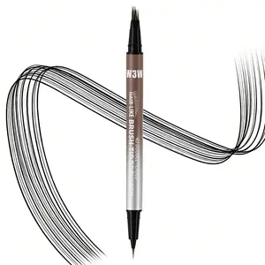 Liquid Brow Pen 2-in-1 Dual-Ended Eyeliner & Brow Pen Waterproof Micro-Carving Tech Smooth Fade-Resistant One Stroke Define & Fill Quick Daily Makeup Must-Have