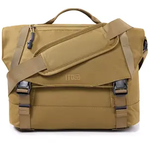 1TG TACTICAL Casual Messenger Bag – Waterproof Nylon Crossbody with Adjustable Strap, Protective Velcro Flap, Accessory-Friendly Design & Durable Carabiner for Travel, Outdoor & Daily Use  - TikTokShopBacktoSchool