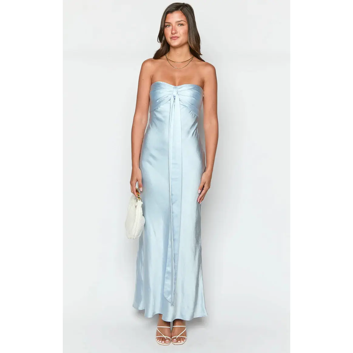 ella bridesmaid dresses Ella Navy Cinched Waist Maxi Dress – Inherit Co main image 1