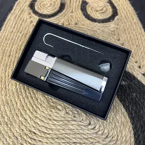 pocket  lighter (Gas not included) Windproof metal lighter, creative switch design, personalized novelty lighter, metal inflatable windproof lighter, suitable as a holiday party gift for relatives, friends, brothers and sisters