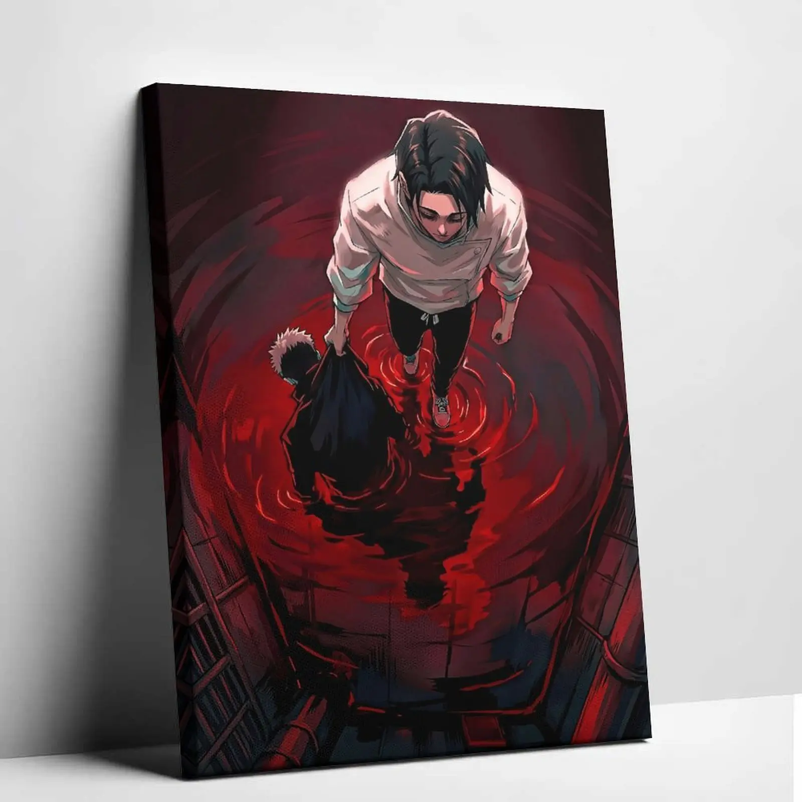 Hot Anime Jujutsu Kaisen Unframed Canvas Wall Art Print - Edgy Dark Aesthetic Anime Scene, Otaku Style Room Inspo, Unique Room Decor for Boys Fans, Unisex Home Supplies Posters & Prints
