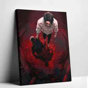 Hot Anime Jujutsu Canvas Wall Art Unframed Dark Aesthetic Manga Poster Edgy Room Decor for Boys Bedroom Dorm
