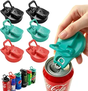 2-in-1 Soda Can Lids & Soda Can Openers Reusable BPA-Free Can Covers for Soda,Beer & Energy Drinks,Helps Open and Keep Drinks Fresh & Clean