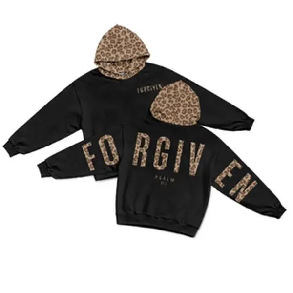 Vintage Forgiven Psalm 32:1 Dead Leaves Camouflage Light Weight Hoodie for Men and Women, Christian Bible Verse Camo Print Fleece Hooded, Trendy 3D Hoodie, Realistic Print Hoodie